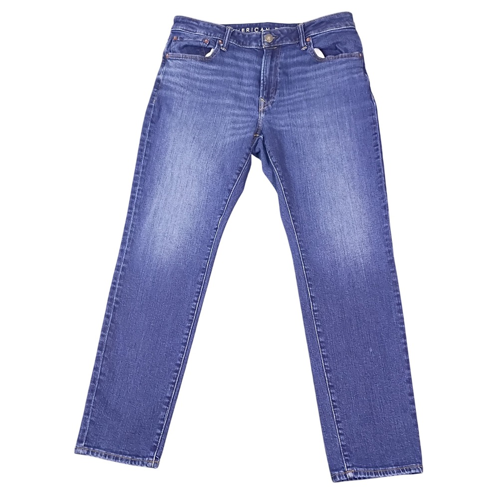 American Eagle AirFlex+ Athletic Skinny Jeans Mens 33x30 Blue Medium Wash Denim‎